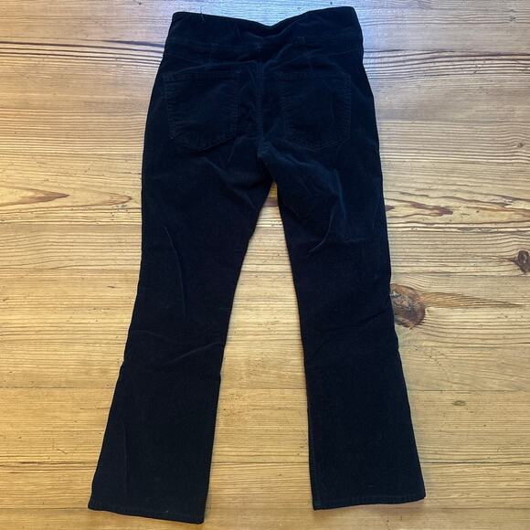 Free People black velvet pull on flare zipper side pants SIZE XS - Picture 6 of 6